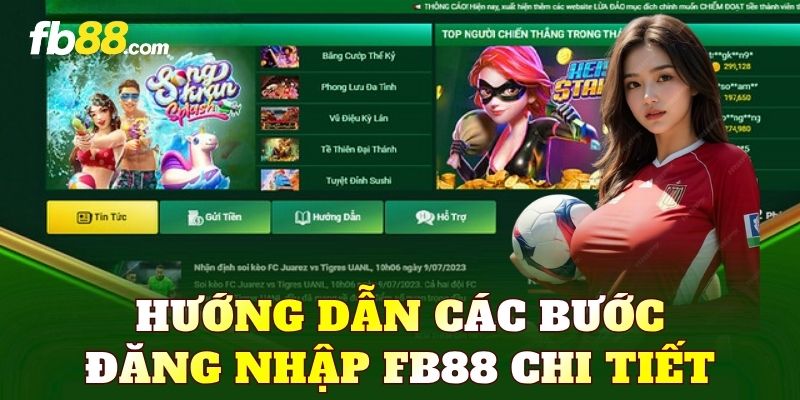 Hướng dẫn các bước đăng nhập FB88 chi tiết